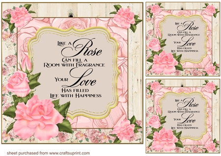 Rosewood Frames x 12 Kit by Creative Crafts