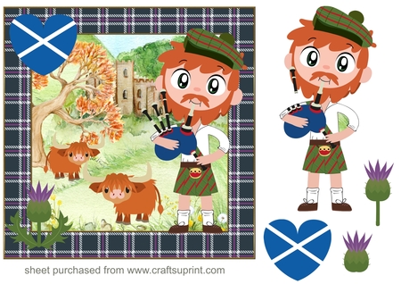 Christmas Tartan 12 x 8x8ins Frames Kit  by Creative Crafts