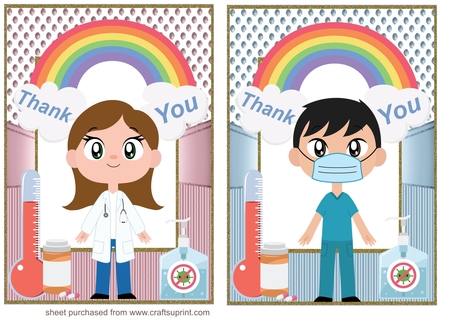 Dots & Stripe A5 Frames by Creative Crafts