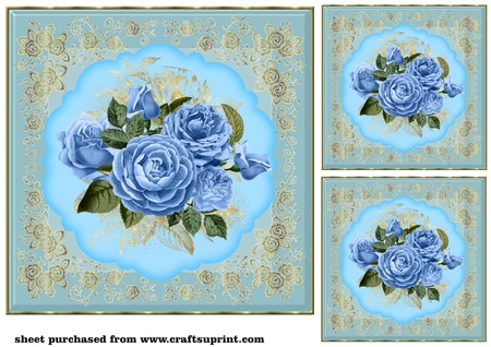 Roses Backgrounds-Succulants by Creative Crafts