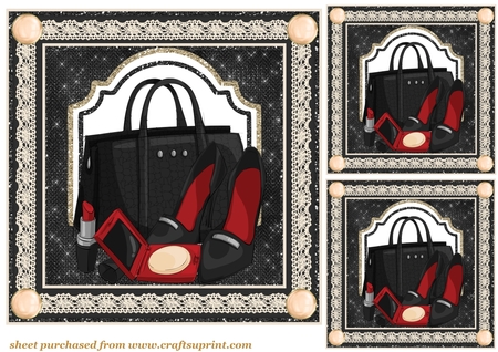 Glitter Shaped mat 1 by Creative Crafts