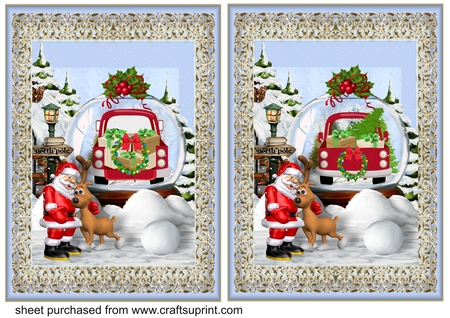 A5 Charmingb Backgrounds-Christmas Time by Creative Crafts