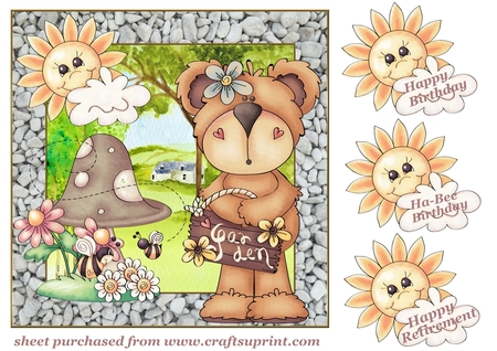 Stone 8x8ins Pattern 12 x Frames Kit by Creative Crafts