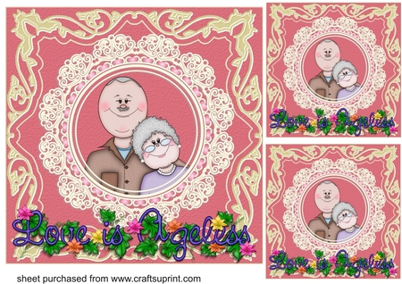 Easter Bunnies - Pretty 8x8 Round Frames with Ribbons by Creative Crafts