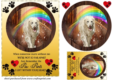 Designer Resource Rainbow Bridge Dogs 1 by Creative Crafts