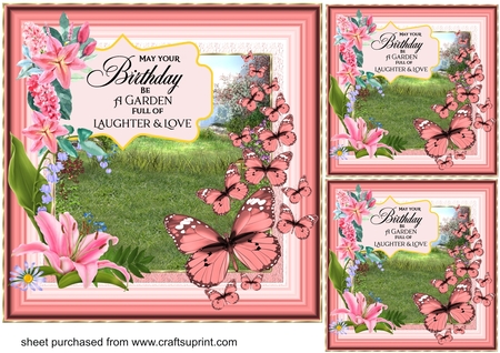 Flutterbys Frame Sets-Valentine by Creative Crafts