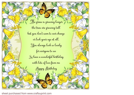 Birthday Verses wordart 8 by Creative Crafts