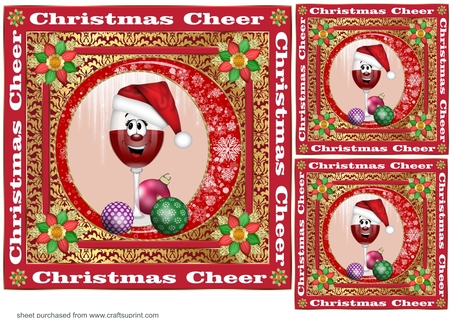 Snowflake Plain Round Frames-Merry Bright by Creative Crafts
