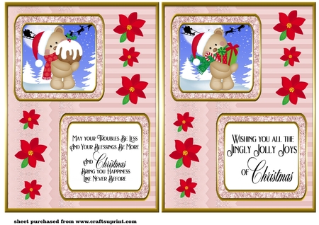 Snowflakes Glitter A5 Frames-Candy Floss by Creative Crafts