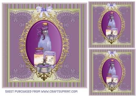 Gold Fancy Edged A5 Mats-Exotic by Creative Crafts