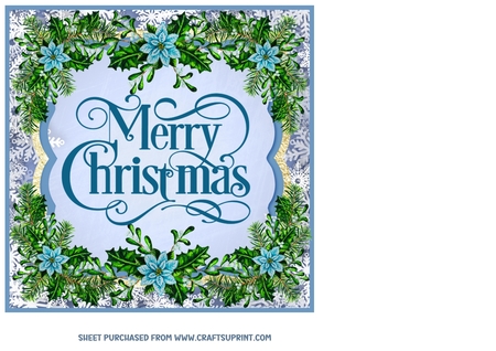 Christmas 6 Gold Foil Edged Transparent Topper 3 by Creative Crafts
