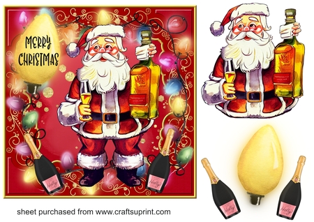 Golden Border Backgrounds Too-Christmas Time 2 by Creative Crafts