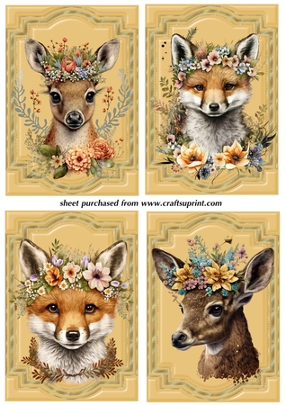 Gold Inlay A5 Backgrounds-Woodlands by Creative Crafts
