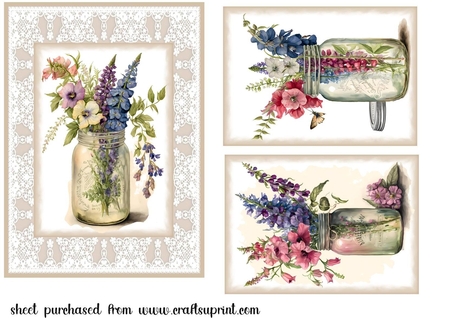2 Dusty A5 Backgrounds by Creative Crafts