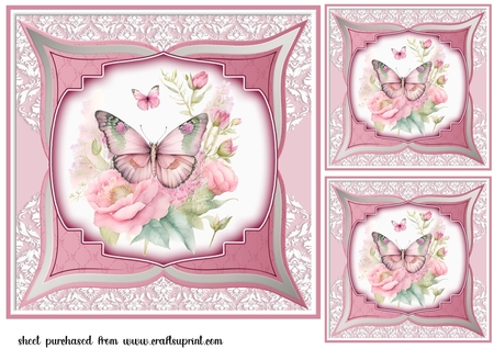 Without Ribbon Wraps White Borders-Candy Floss by Creative Crafts