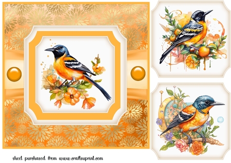 Gold Floral  Background Kit  by Creative Crafts