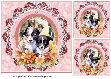 Lace n Pearl Round Frames-Autumn Fall Light by Creative Crafts