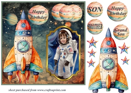 Cute Astronaut  Bundle  by Creative Crafts
