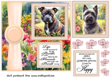Summer Garden Dog 8 by Creative Crafts