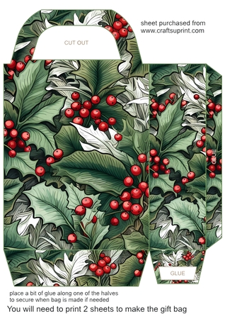 A5 Holly Frames & Papers Selection CU/PU/CU4CU by Creative Crafts
