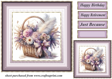 Flower Basket 2 by Creative Crafts