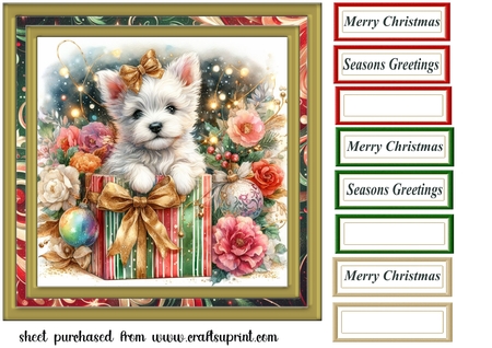 Gold Glittering Tags-Christmas Time by Creative Crafts