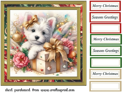 Westie Christmas Gift  by Creative Crafts