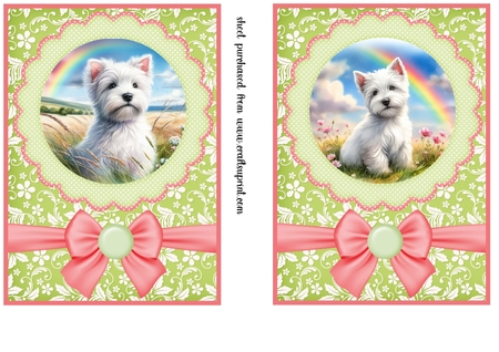 Westie Summer Meadow by Creative Crafts