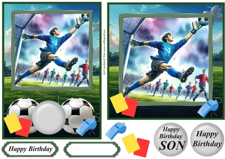 Playing Soccer  by Creative Crafts