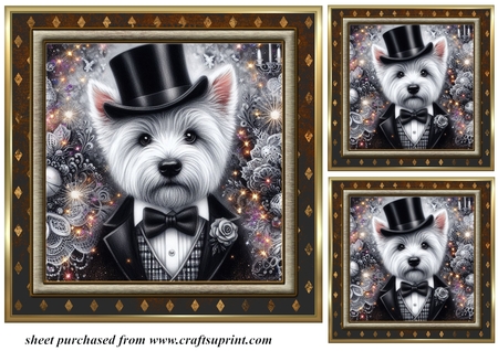 6x6 Dark Brown Vintage Frames Collection 2 - x8 Frames  by Creative Crafts
