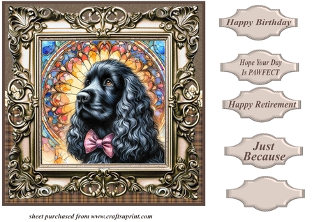 Beautiful Stained Glass Dogs 6 by Creative Crafts