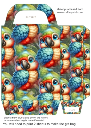 Wild Life Babies Backing Paper (2) by Creative Crafts