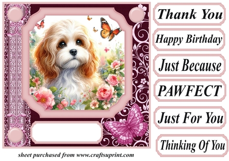 Butterfly Garden Dogs 2 by Creative Crafts