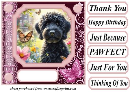 Butterfly Garden Dogs 5 by Creative Crafts