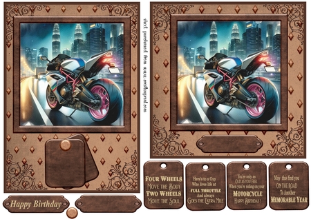 Motorbikes 1 by Creative Crafts