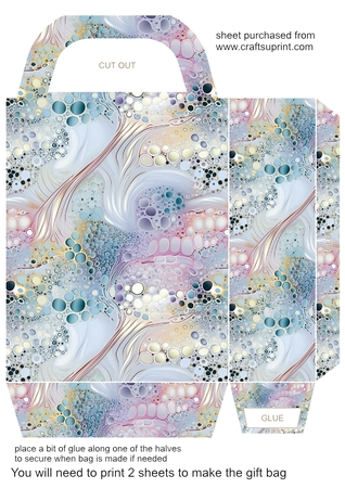 Watercolour Swirly Paperpack in Cool Tones - Mix 1 by Creative Crafts