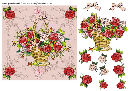 6 CU 8x8 Music and Roses Backgrounds by Creative Crafts