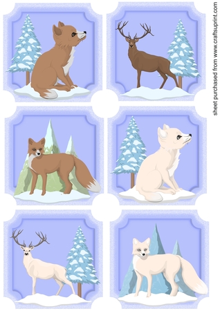 Christmas Frosted Edge Double Layer Mat Including Gold and Silver by Creative Crafts