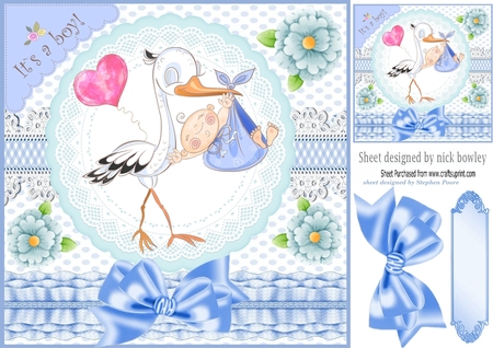 6 Lovely Coloured Frames/Card fronts with Bows & Frills by Creative Crafts
