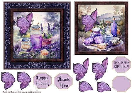 8x8 Vintage border   papers by Creative Crafts