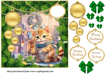 Gold Bauble Mini Kit by Creative Crafts
