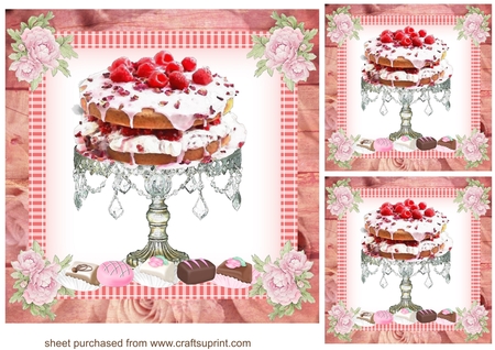 8x8 Wooden rose backgrounds by Creative Crafts