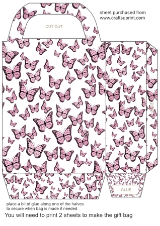 8x8 Butterfly backgrounds by Creative Crafts