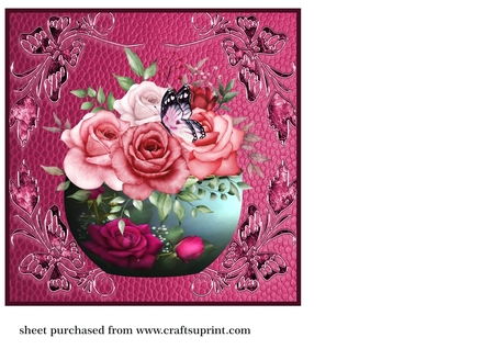 8x8 Jewelled border backgrounds by Creative Crafts