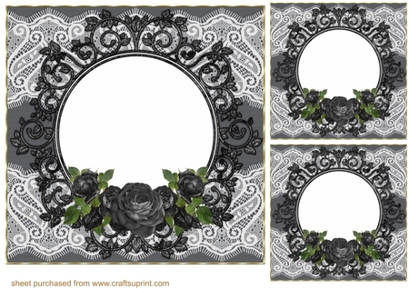 Glitter flourish mat  by Creative Crafts