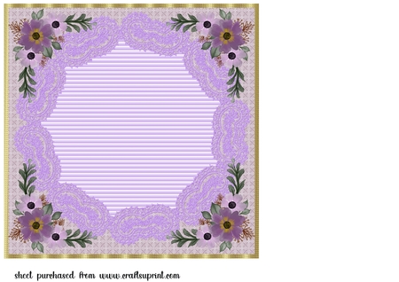 7x7 Lace border mats by Creative Crafts