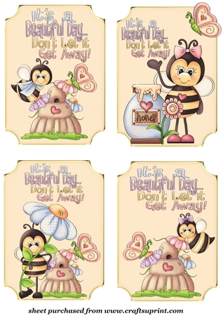Spring 5x7 Cut Out Corner Gold Edged Mat by Creative Crafts