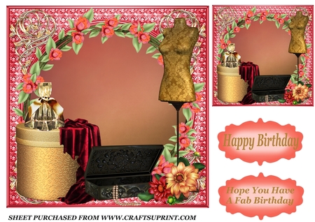Sorbet Fancy Sentiment Tag by Creative Crafts