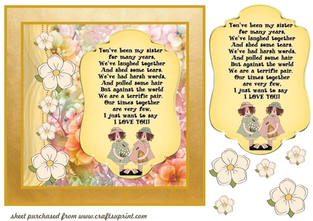 Pastel Gold Edged Shaped Mat 1 by Creative Crafts