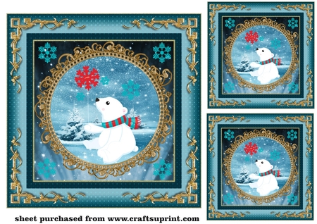 7x7 Holiday Sparkle Background Kit  by Creative Crafts